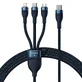 Кабель Baseus Flash Series II USB Type C / USB Type C / Lightning / micro USB 100 Вт 1,5 м синий (CASS030203)