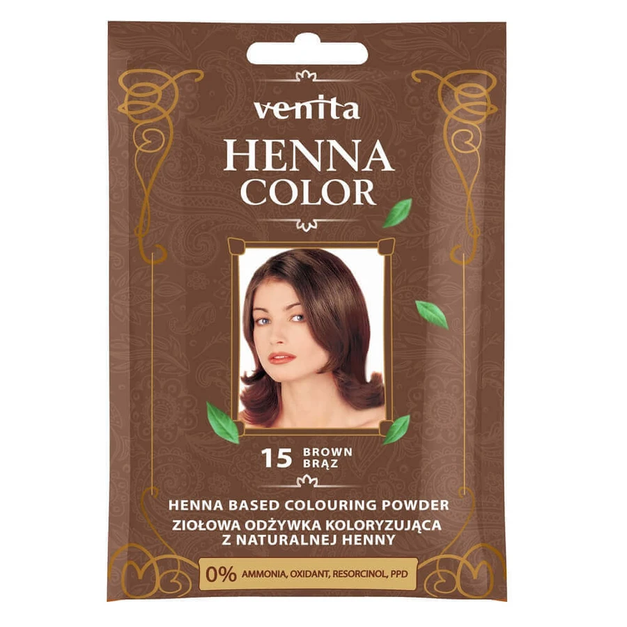 Venita Henna Color Herbal Color Conditioner with Natural Henna 15 Brown: ціни та характеристики