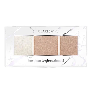 Палитра хайлайтеров Claresa Too Glam To Give A Damn, оттенок 11 Rosy Glow, 12,5 г