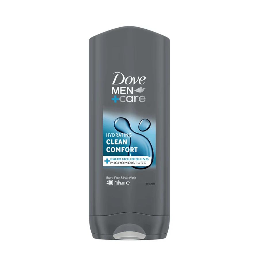 Гель для душу Men+Care, Чистий комфорт, 400 мл, Dove: ціни та характеристики