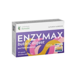 Enzymax Butiric Digest, 30 капсул, Remedia Laboratories