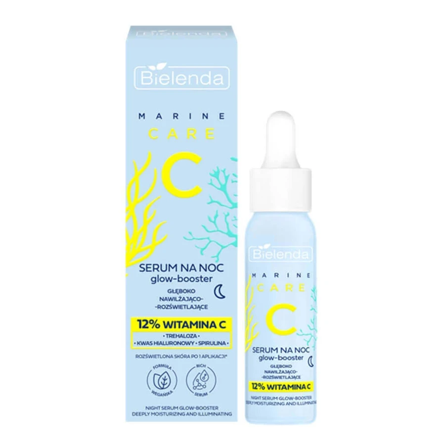 Сыворотка Bielenda Glow-booster, глубоко увлажняющая и придающая сияние на ночь, 30 мл: цены и характеристики