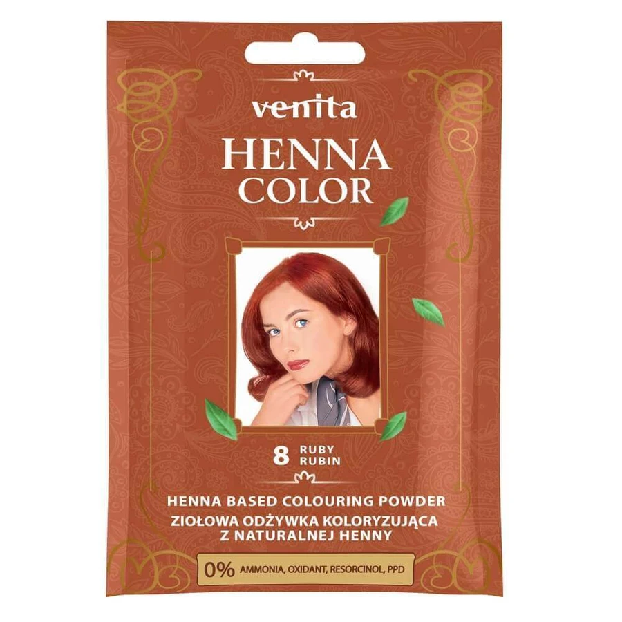 Venita Henna Color Herbal Color Conditioner з натуральною хною 8 Ruby: ціни та характеристики