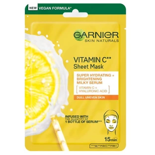 Зволожуюча листова маска Garnier Skin Naturals з вітаміном С, 28 г