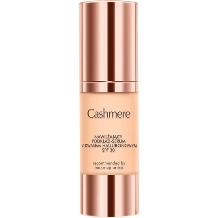 Увлажняющая тональная основа-сыворотка Cashmere с гиалуроновой кислотой SPF30 01 Натуральный бежевый, 30 мл: цены и характеристики