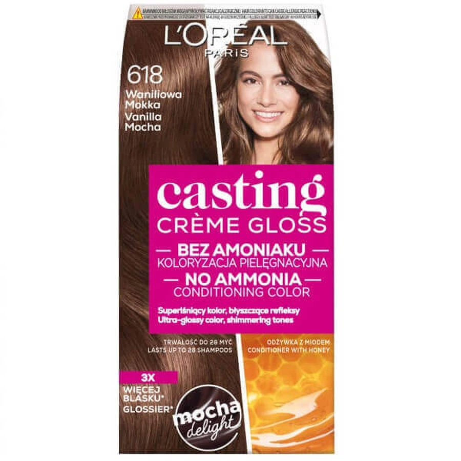 Фарба для волосся L Oreal Paris Casting Creme Gloss 618 Vanilla Mocha: ціни та характеристики