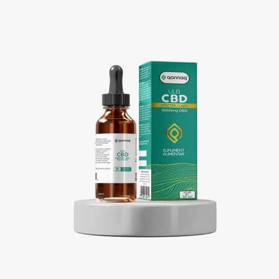 Масло CBD широкого спектра действия, 3000 мг, 30 мл, Qannaq: цены и характеристики