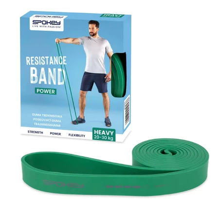 Spokey Power, bandă de rezistență, tare, verde, 1 buc: ціни та характеристики