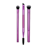 Real Techniques Eye Shade + Blend Brush Trio Eye Makeup Brush Brush Set, 3 шт.