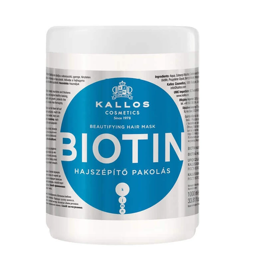 Kallos KJMN, Biotin Mask, 1000 мл: ціни та характеристики
