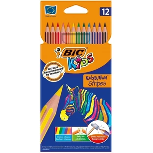 BIC, олівці Evolution Stripes, 12 кольорів