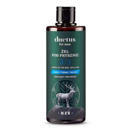 Зволожуючий гель для душу Duetus For Men Invictus 3 в 1, 300 мл: ціни та характеристики