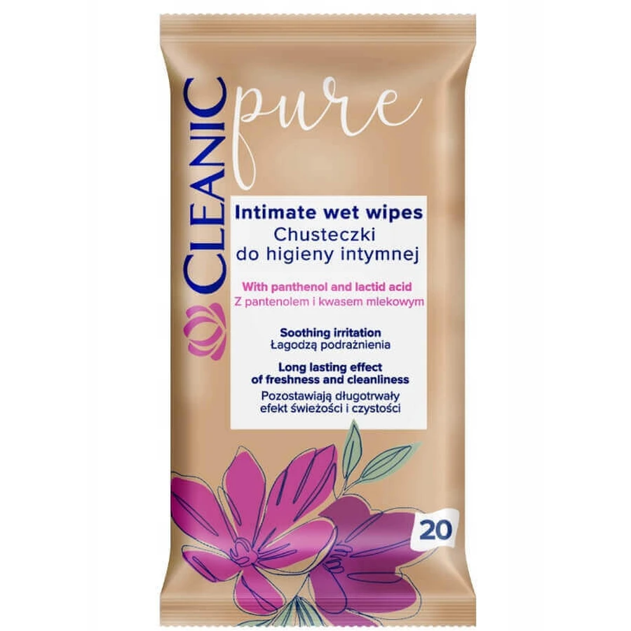 Серветки для інтимної гігієни Cleanic Pure, 20 шт: ціни та характеристики
