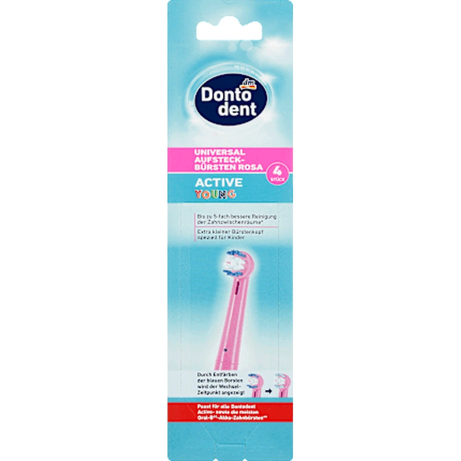 Dontodent Active Young Power Набор щеток Active Young Pink, 4 шт.: цены и характеристики