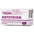 Меропенем пор. д/п ин. р-ра 1 г фл. в пачке