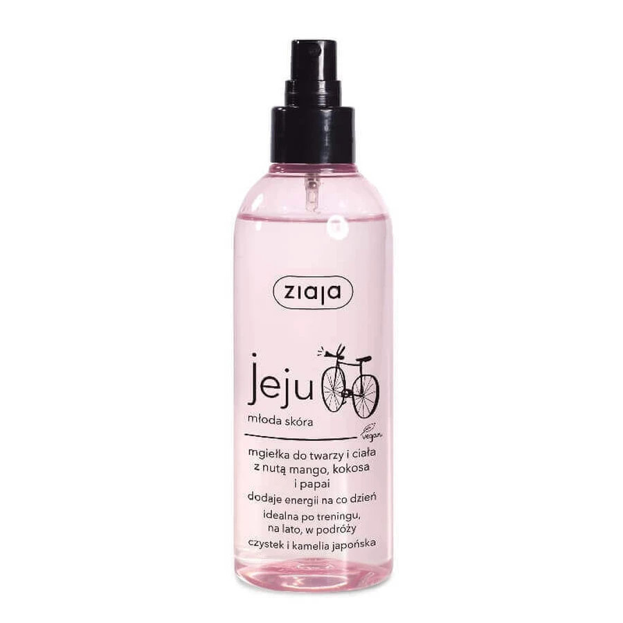 Спрей для лица и тела Ziaja Jeju Young Skin, 200 мл: цены и характеристики