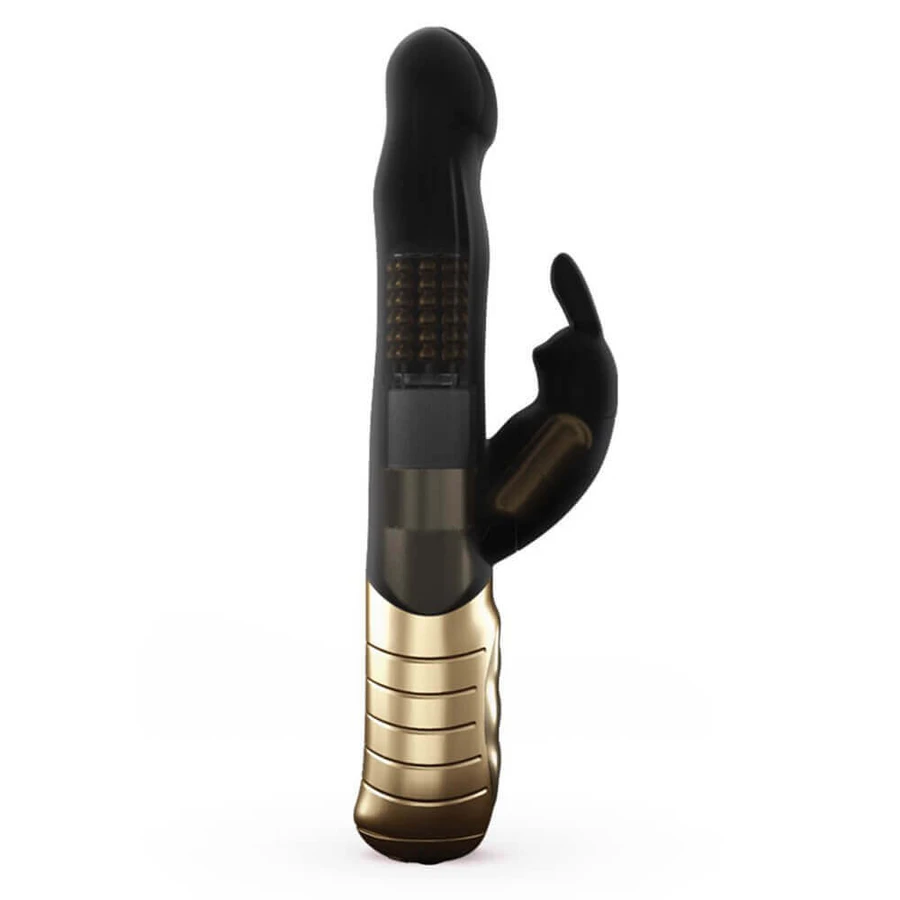 Marc Dorcel Baby Rabbit 2.0 Dual Stimulation Rabbit Vibrator Black & Gold: ціни та характеристики