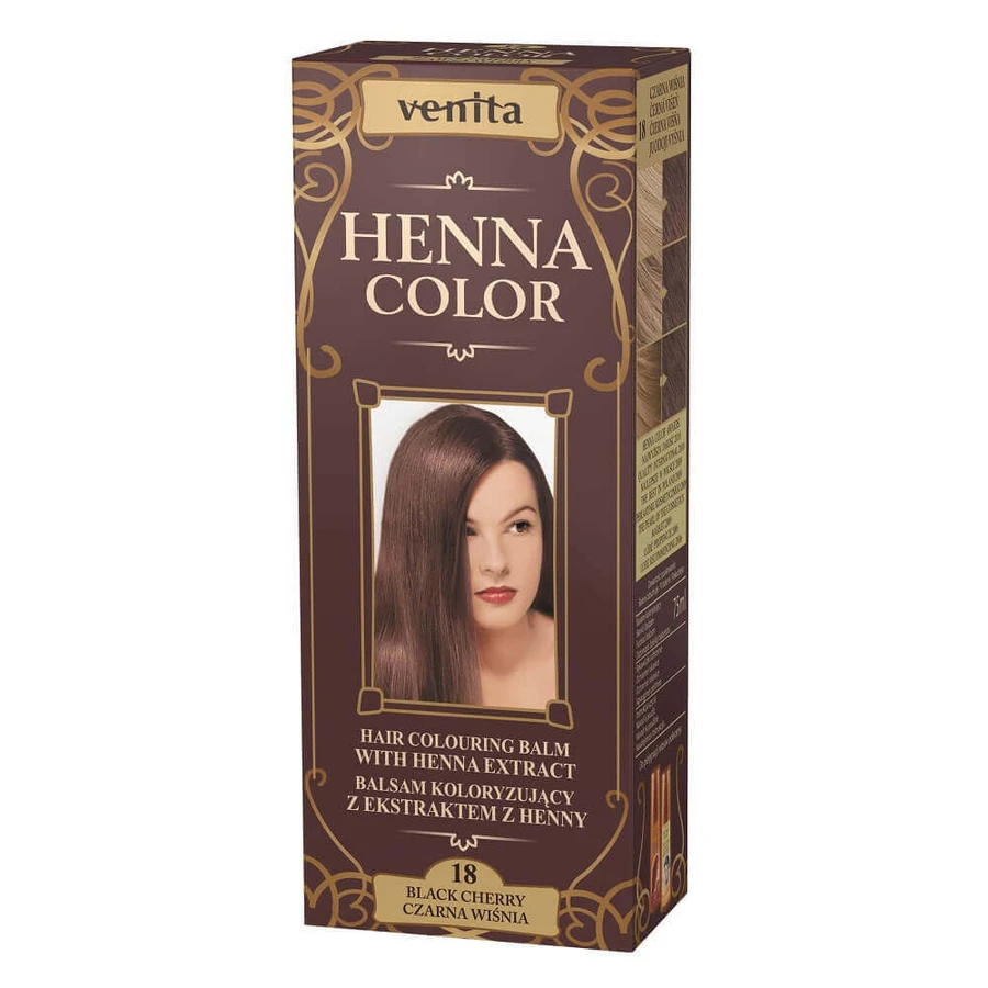 Venita Henna Color Herbal Coloring Balm with Henna Extract 18 Black Cherry, 75 мл: ціни та характеристики