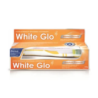 Відбілююча зубна паста White Glo Smoker Formula для курців, 100 мл + зубна щітка