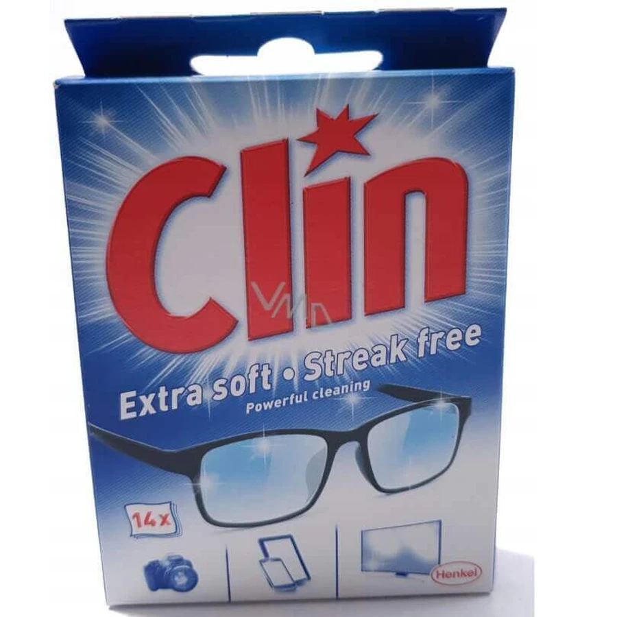 Clin Glasses Cleaning Wipes, 14 шт: ціни та характеристики