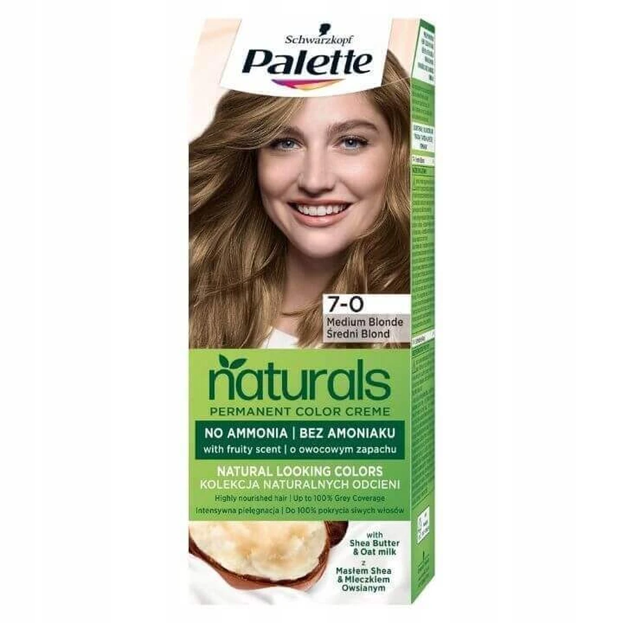 Крем-фарба для волосся Palette Permanent Naturals Color Creme 7-0 середньо-русявий: ціни та характеристики
