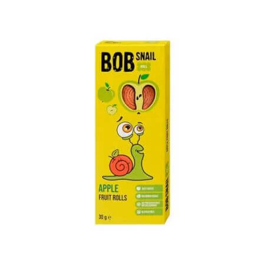 Рулет натуральний яблучний, 30 г, Bob Snail: ціни та характеристики