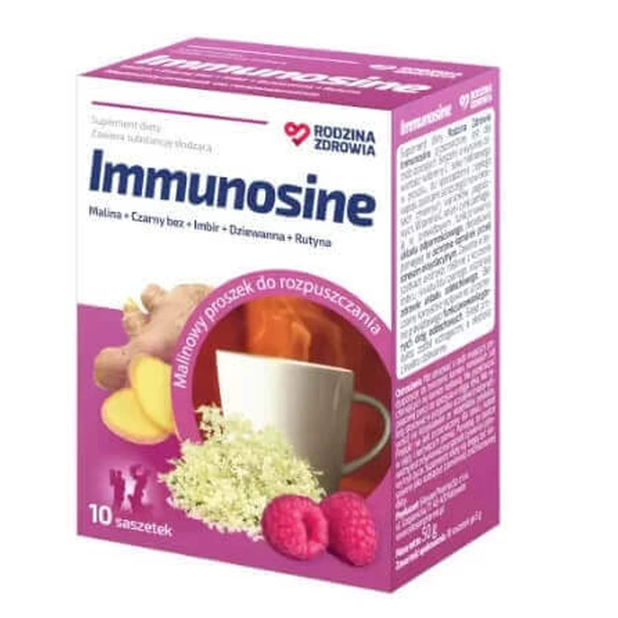 Family Health Immunosine со вкусом малины, 10 пакетиков: цены и характеристики