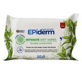 Интимные влажные салфетки с экстрактом зеленого чая, 20 штук, Epiderm