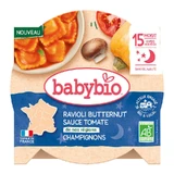 Органические равиоли с томатно-грибным соусом, + 15 месяцев, 190 г, BabyBio