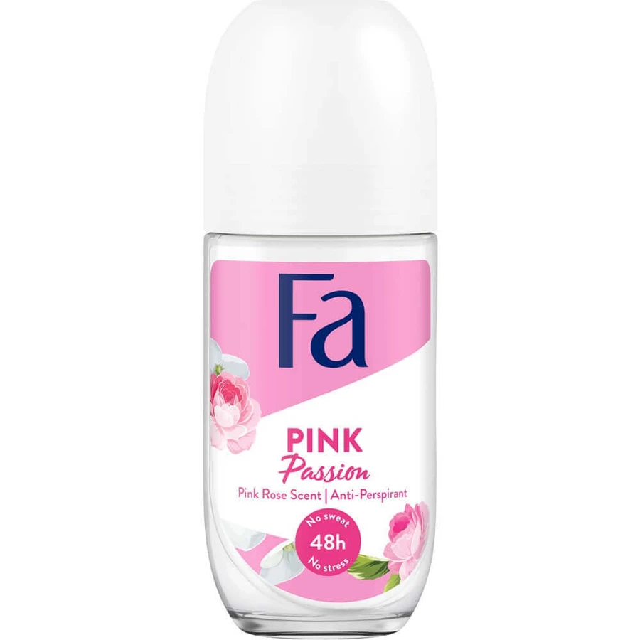 Роликовый антиперспирант Fa Pink Passion 48 часов с ароматом розы, 50 мл: цены и характеристики