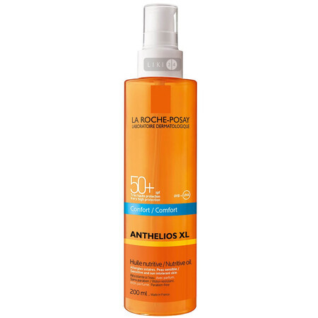 Солнцезащитное питательное масло La Roche-Posay Anthelios для чувствительной и склонной к солнечной непереносимости кожи лица и тела SPF50+, 200 мл