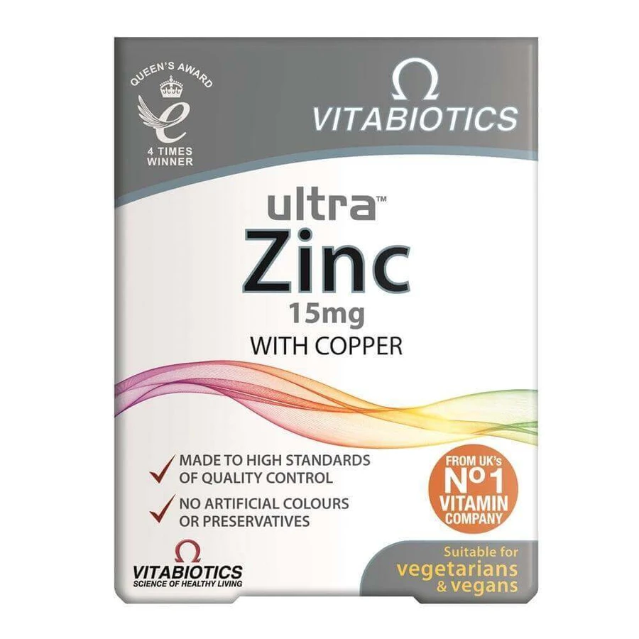 Vitabiotics Ultra Zinc 15 мг, 60 таблеток: цены и характеристики