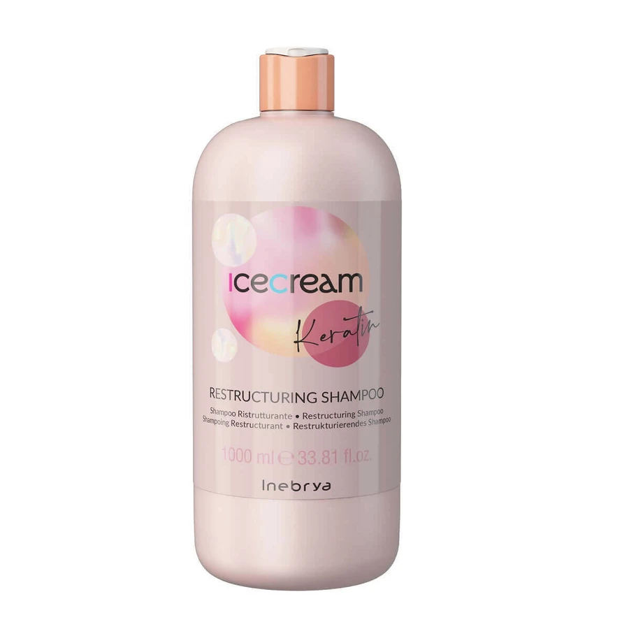 Шампунь для волос Inebrya Ice Cream Keratin Restructuring Hair Shampoo, 1000 мл: цены и характеристики