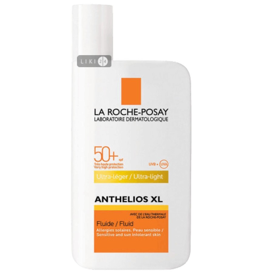 Сонцезахисна емульсія-флюїд La Roche-Posay Anthelios XL для чутливої до сонця шкіри обличчя SPF-50 + 50 мл: ціни та характеристики
