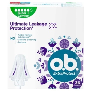 Тампони OB ExtraProtect Super+ Comfort, 36 шт