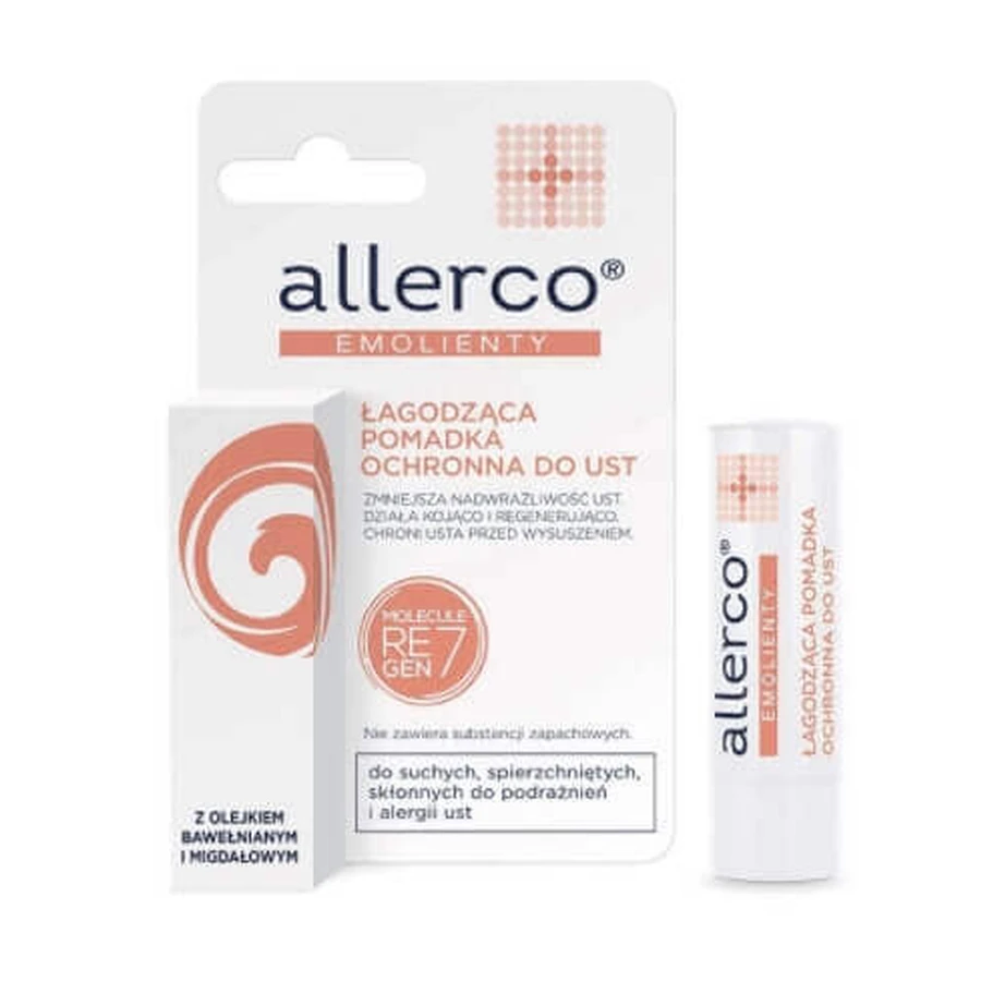 Allerco, Успокаивающий бальзам для губ, 4,9 г: цены и характеристики