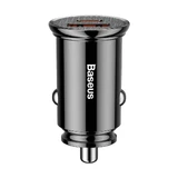 Автомобильное зарядное устройство Baseus Circular PPS Smart с портами USB Quick Charge 4.0 QC 4.0 и USB-C PD 3.0 SCP, черное (CCALL-YS01)