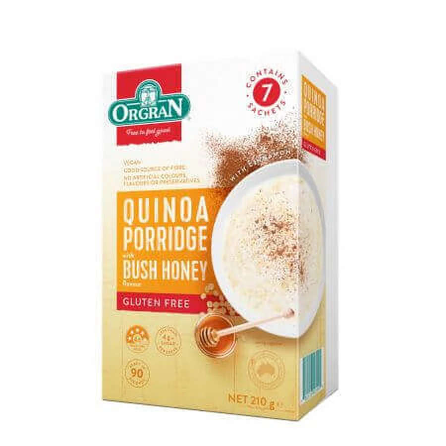 Каша Polyflora с медом и корицей, 210 г, Orgran: цены и характеристики
