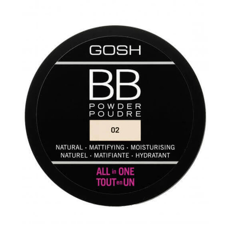 Gosh BB Powder All in One Pressed Powder 02 Пісок, 6,5 г: ціни та характеристики