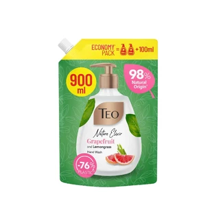 Жидкое мыло с грейпфрутом и лемонграссом Nature Elixir, 900 мл, Teo