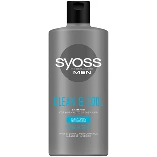 Шампунь Syoss Men Clean &amp; Cool для нормальных и жирных волос, 440 мл