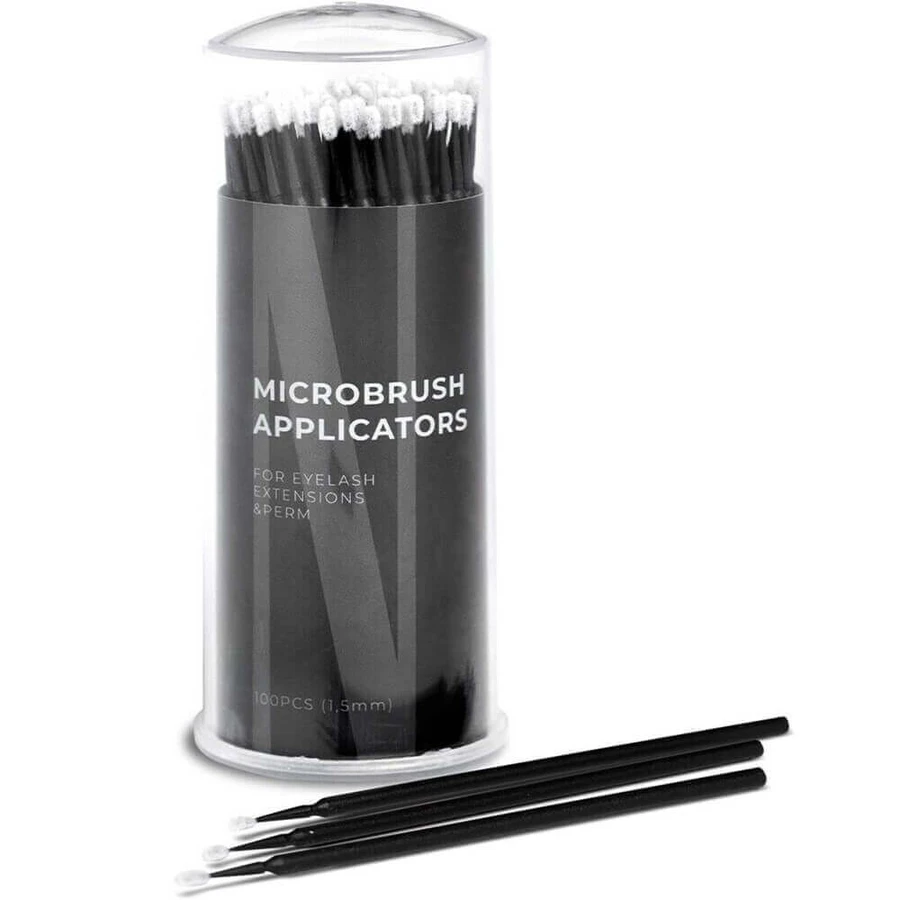 Аплікатори для нарощування вій Nanolash Microbrush Аплікатори для вій без волокон 1,5 мм, 100 шт.: ціни та характеристики