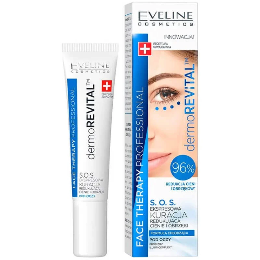 Eveline Cosmetics Dermorevital SOS догляд для зменшення темних кіл і набряків під очима, 15 мл: ціни та характеристики