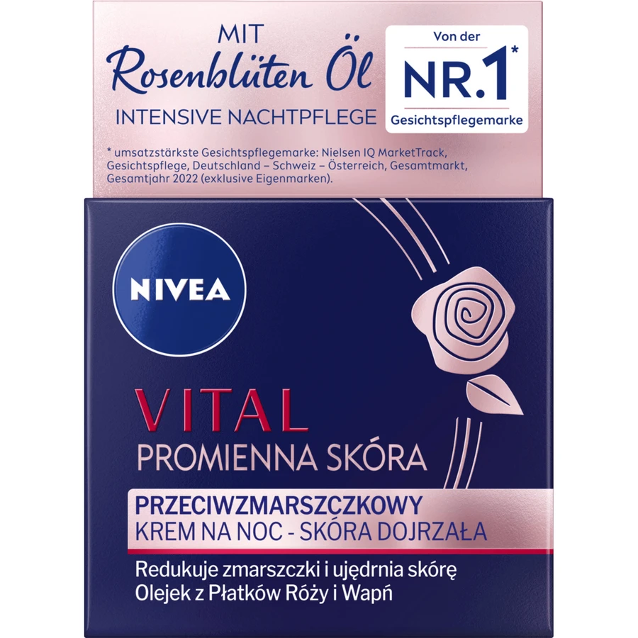Ночной крем против морщин Nivea Vital Radiant Skin, 50 мл: цены и характеристики