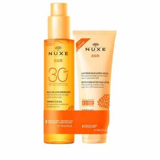 Набір Олія для засмаги з SPF30 150 мл + Лосьйон після засмаги 100 мл, Nuxe