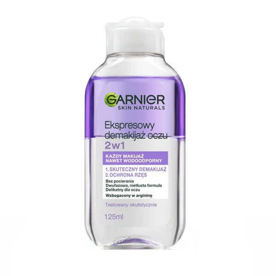Garnier Skin Naturals Средство для снятия макияжа с глаз 2-в-1, 125 мл: цены и характеристики