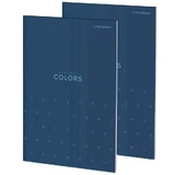 Блокнот Colors A4, клетка 5 мм, синий, 100 листов