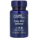 Ежедневная защита кожи, Daily Skin Defense, Life Extension, 30 вегетарианских капсул: цены и характеристики