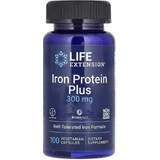 Залізо, Iron Protein Plus, IronAid, Life Extension, 100 вегетаріанських капсул