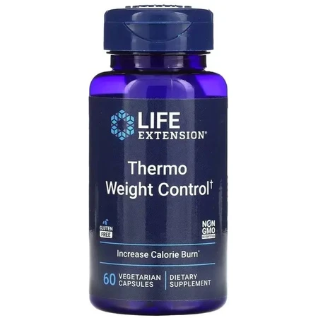 Контроль веса, Thermo Weight Control, Life Extension, 60 вегетарианских капсул: цены и характеристики